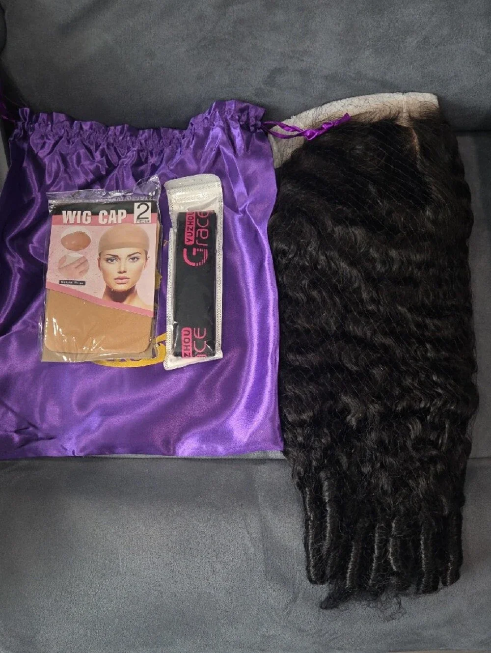 Burmese Curly Wig Human Hair 7x5 Glueless Wigs Pre Plucked 26In